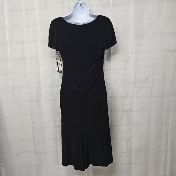 NWT Essentials A.B.S. Black Minimalist Goth Dress Shift Coquette M - Picture 7 of 13